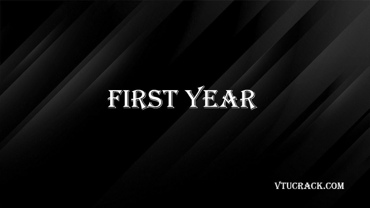 Download VTU notes, model question papers, lab manuals, and study resources for first year